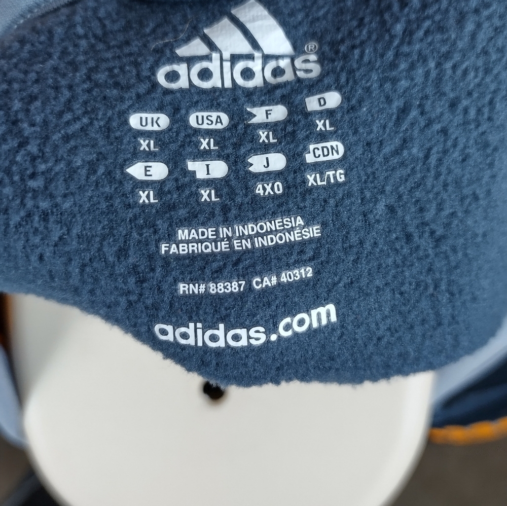 Adidas Men's Full Zip Jacket Hoodie Drifit Fleece Size XL Active Wear - Picture 9 of 15